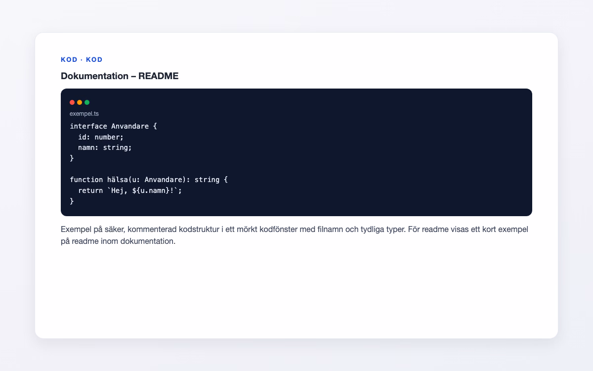 Förhandsbild för README – Dokumentation