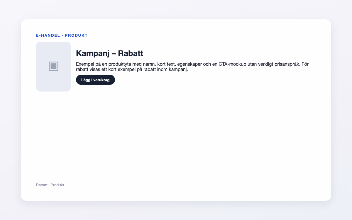 Förhandsbild för Rabatt – Kampanj