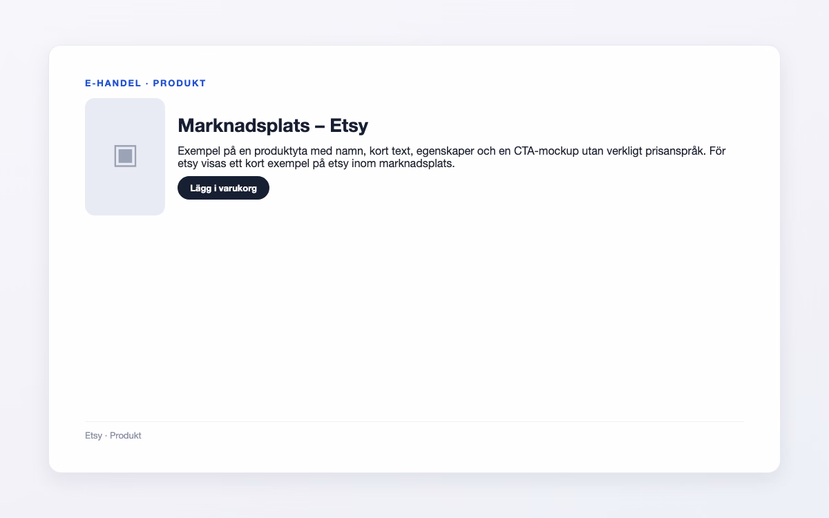 Exempelbild för Etsy – Marknadsplats