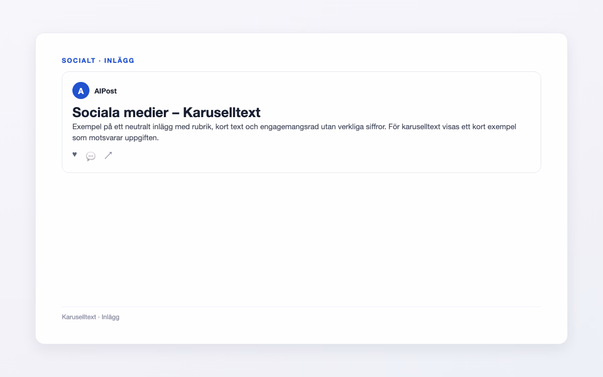 Förhandsbild för Karuselltext – Sociala medier