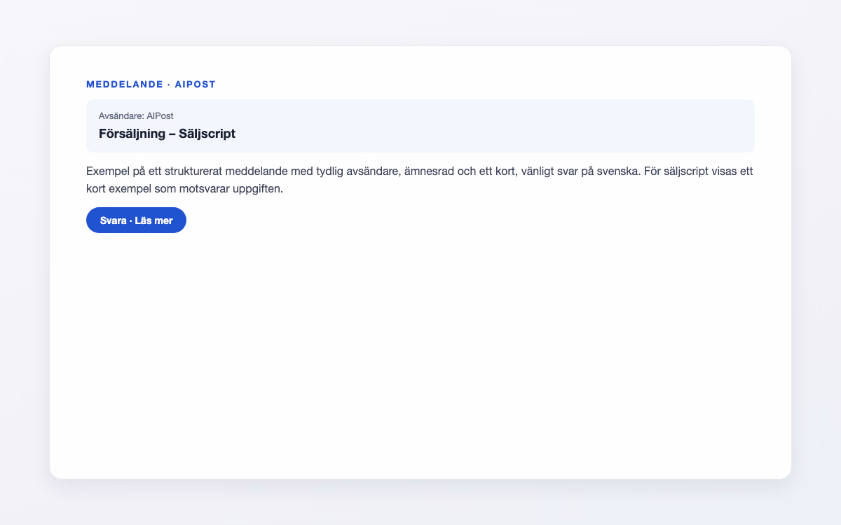 Exempelbild för Säljscript – Försäljning