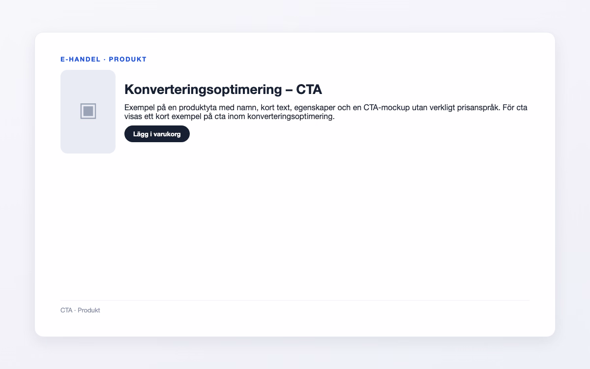 Förhandsbild för CTA – Konverteringsoptimering