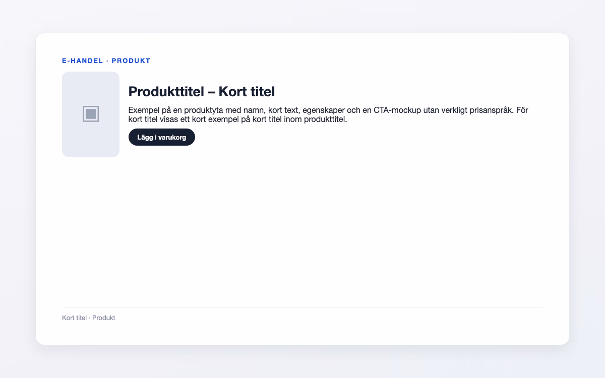 Förhandsbild för Kort titel – Produkttitel