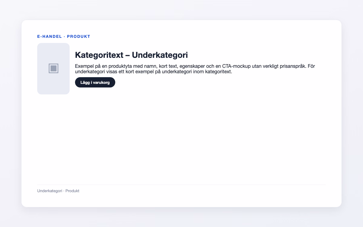 Förhandsbild för Underkategori – Kategoritext