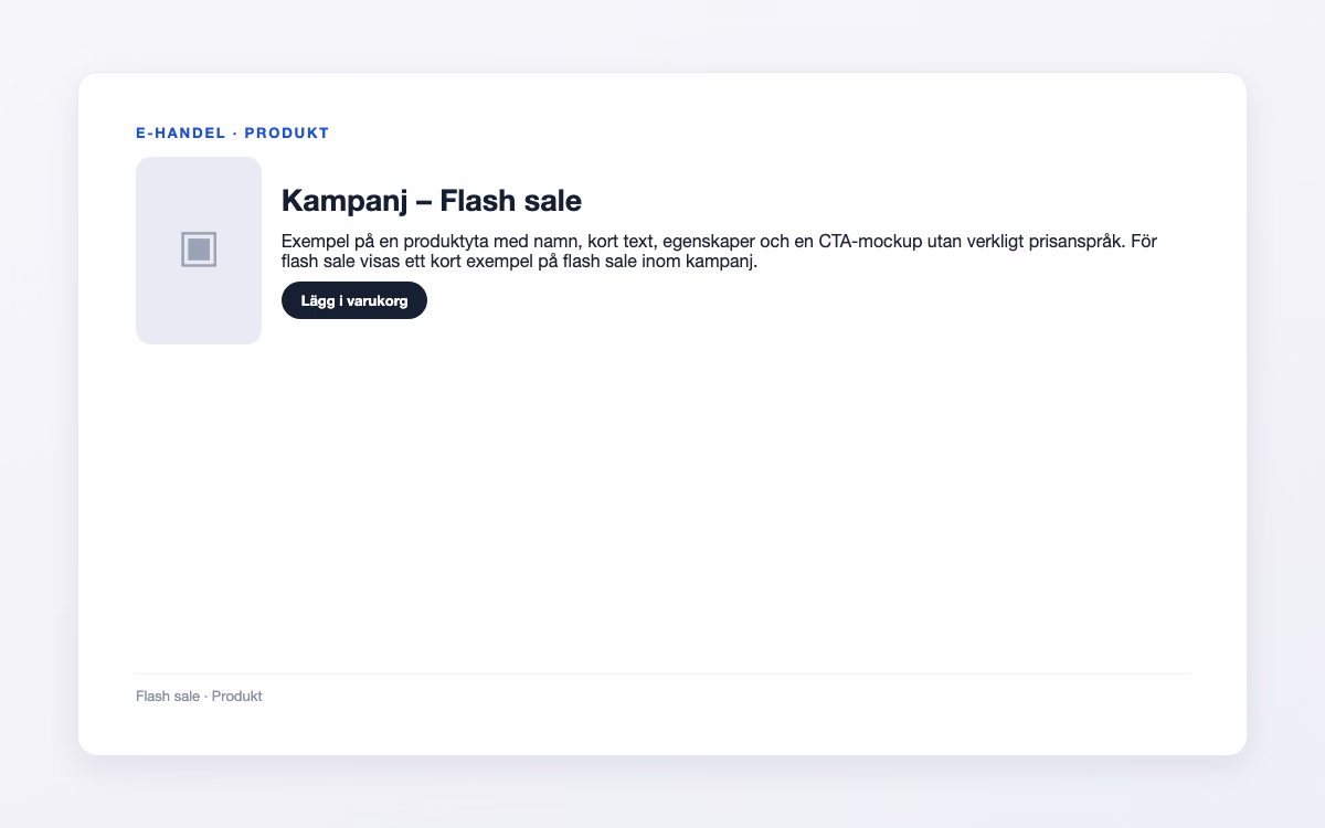 Förhandsbild för Flash sale – Kampanj