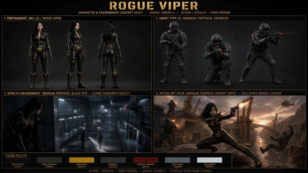 Spelkonceptblad: ROGUE VIPER