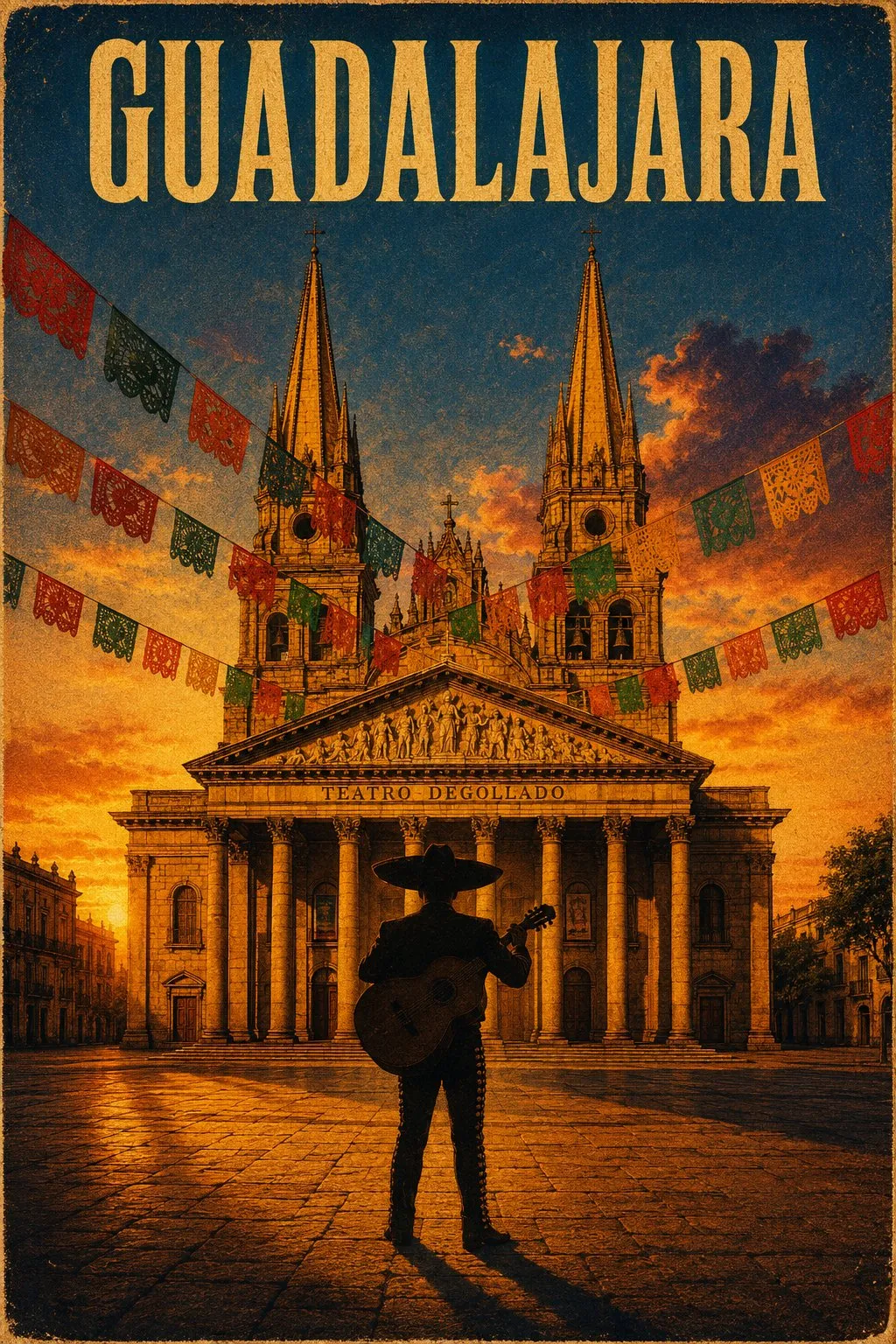 Guadalajara: retro filmreseaffisch