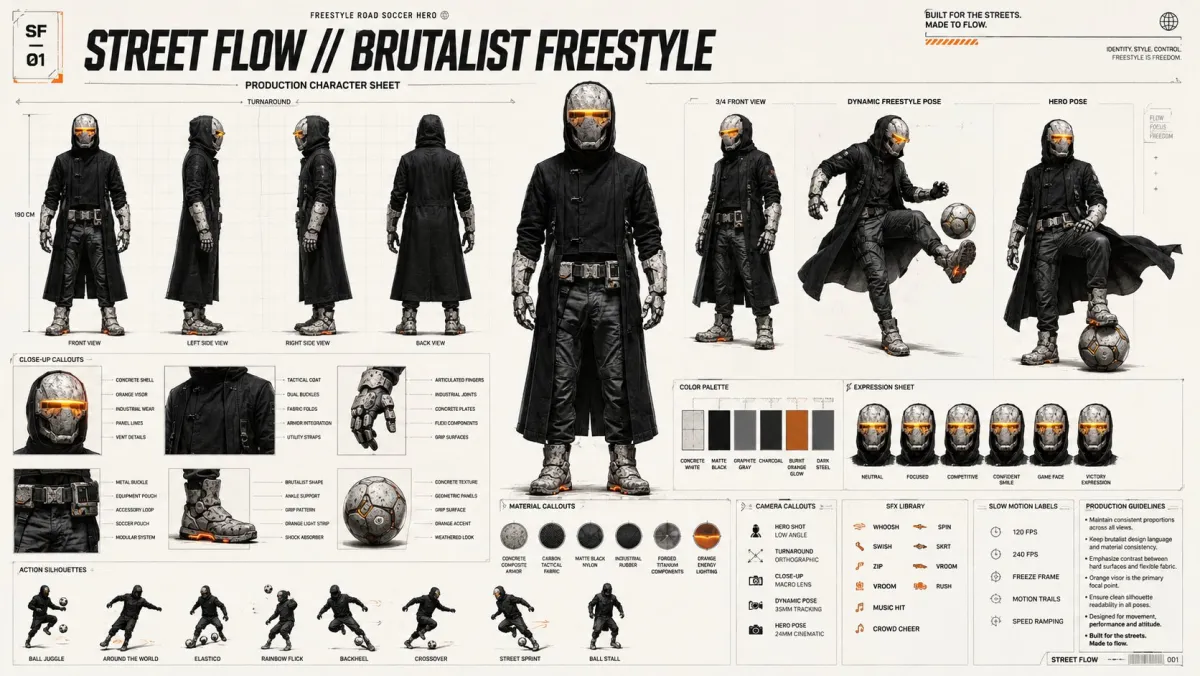 Karaktärsblad: Brutalist Freestyle