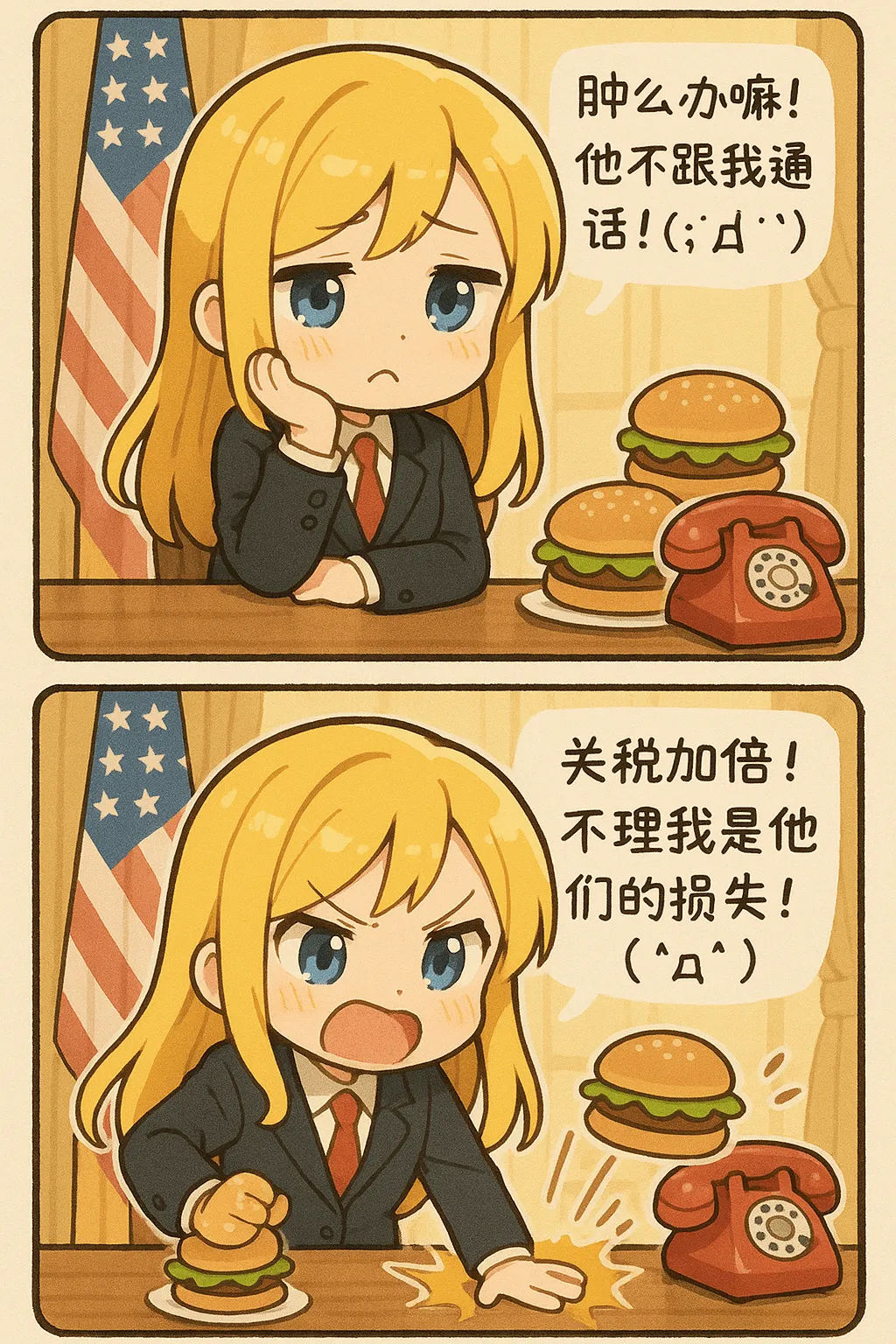 Two-panel Cute Japanese Manga