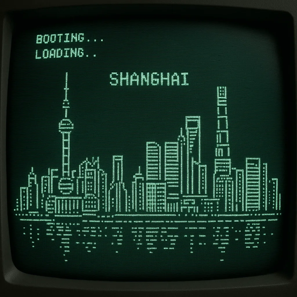Retro CRT Computer Boot Screen