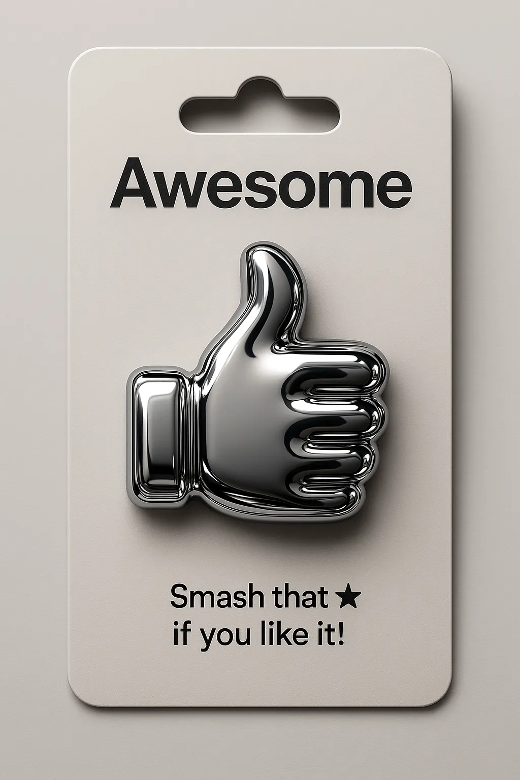 Chrome Emoji Pin