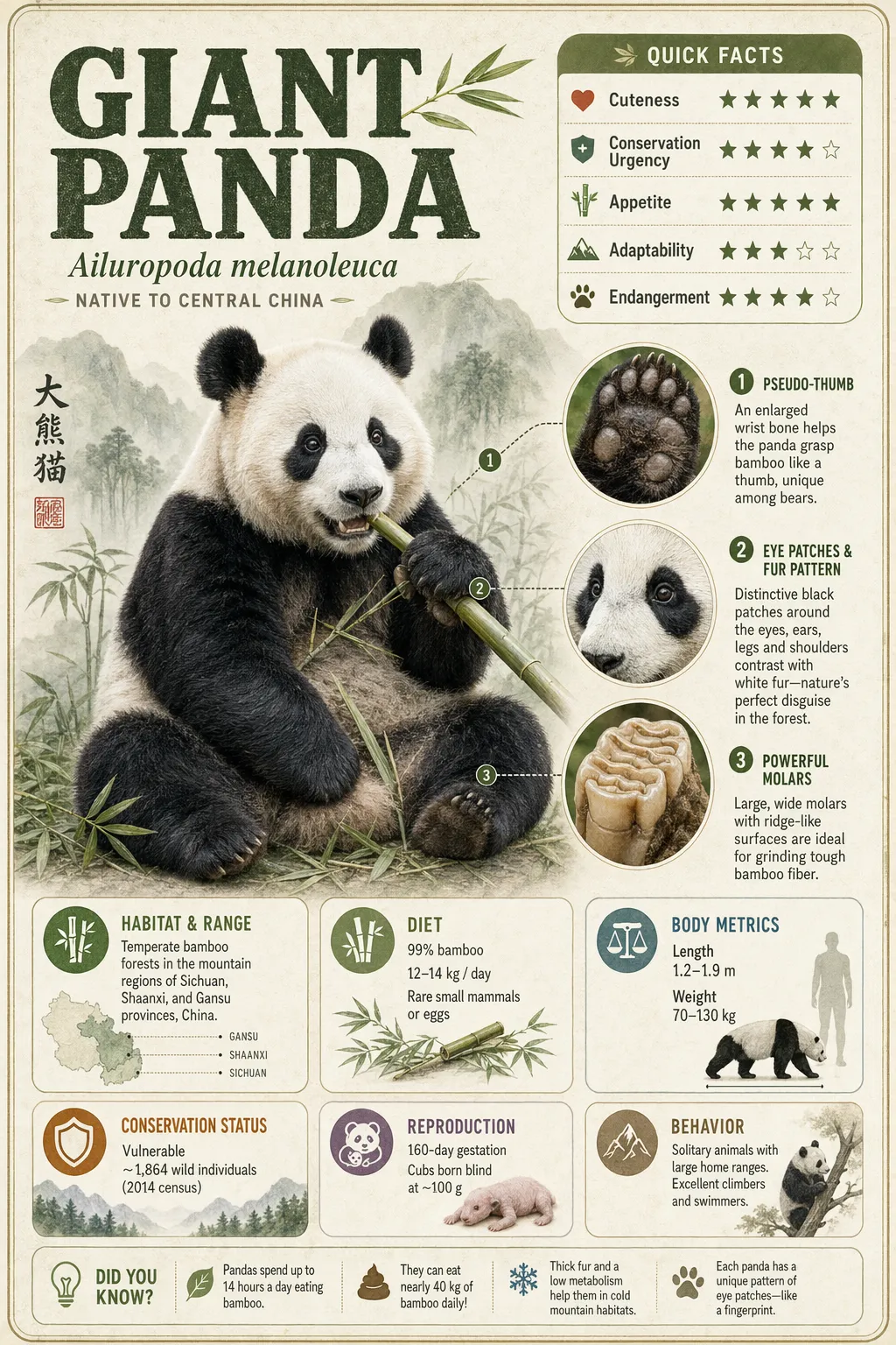 Uppslagsverksfältguide (jättepanda)