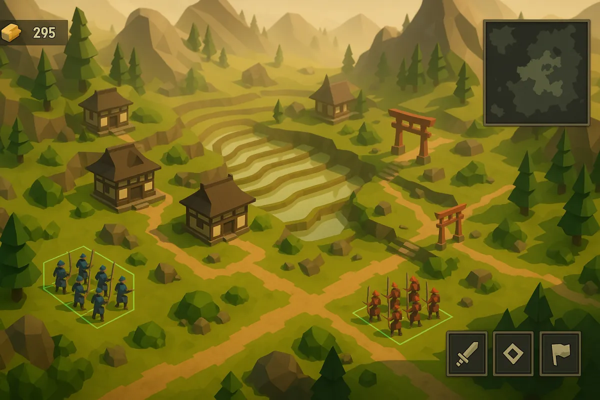 Low poly: samurajstrategiby
