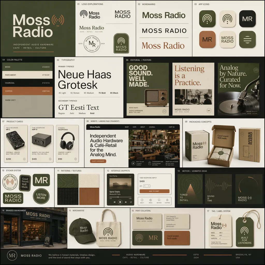 Varumärkestavla för Moss Radio