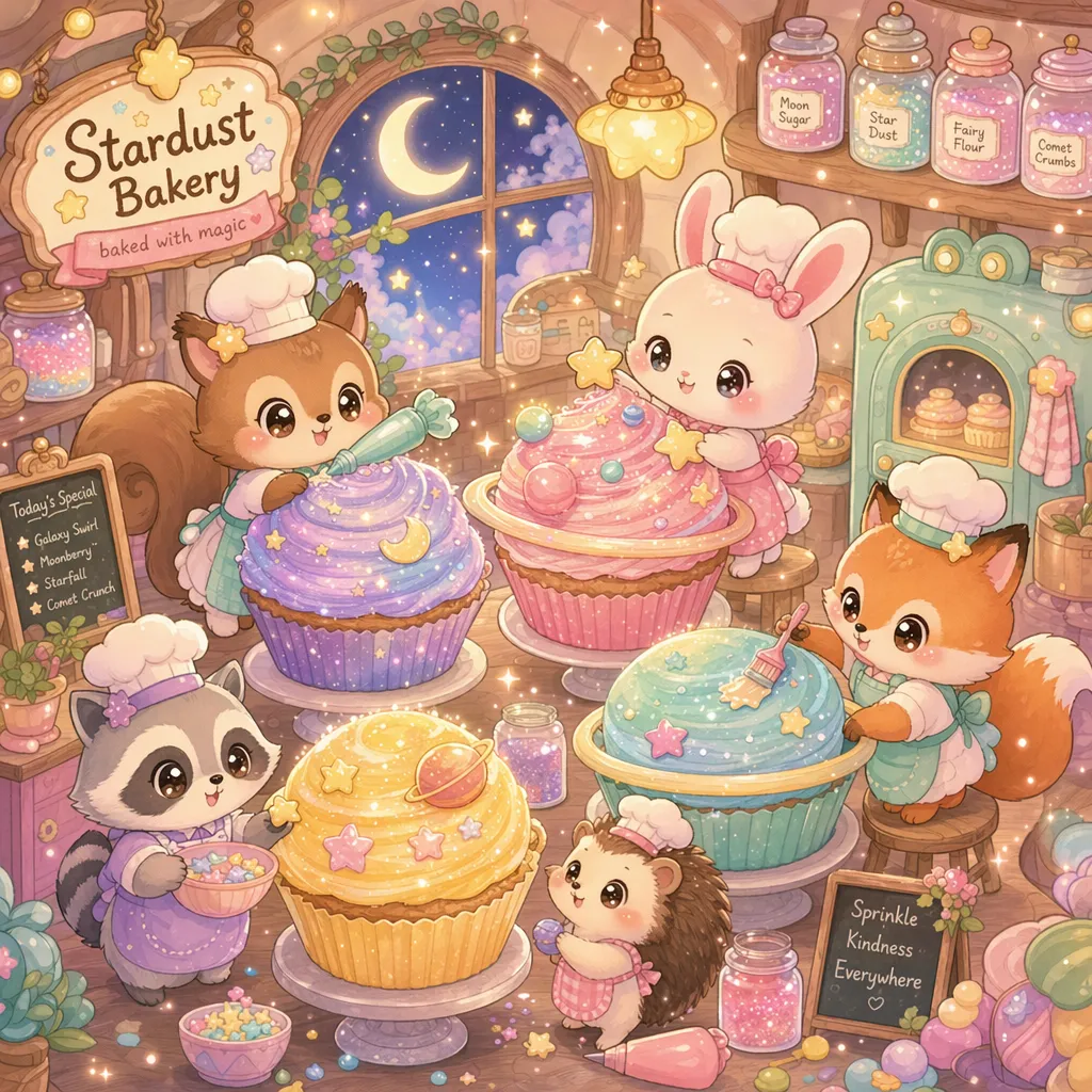 Chibi-stil: det stjärnbeströdda bageriet