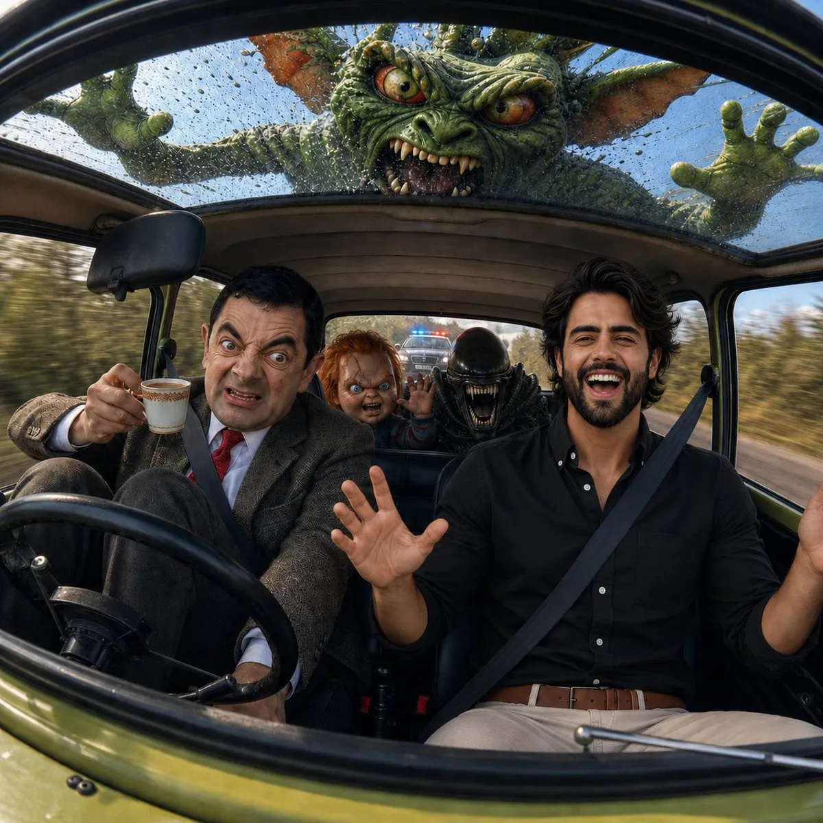 YouTube-miniatyr: Mr Bean och Mini Cooper-kaos