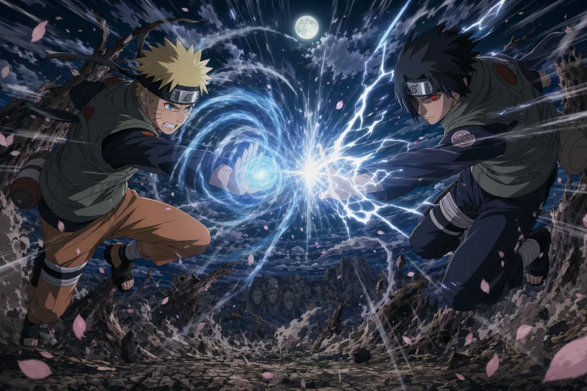 Shōnen-strids-key visual (Naruto Shippuden-estetik)