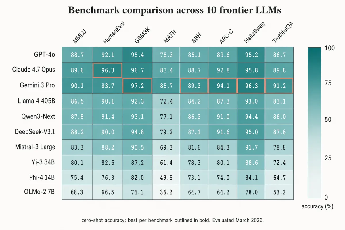 Värmekarta för benchmarkjämförelse