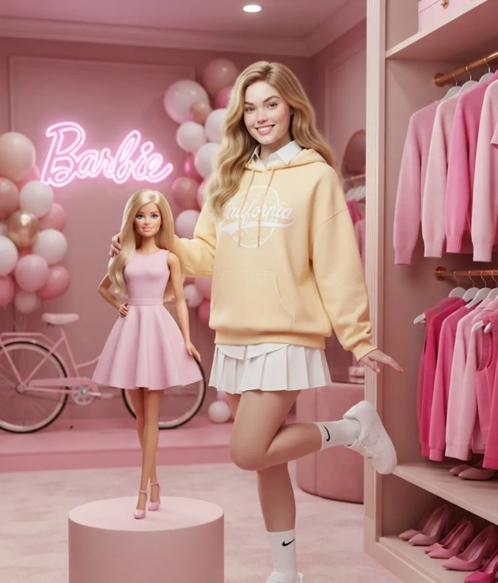 Sociala medier: Barbie-boutique-modeporträtt