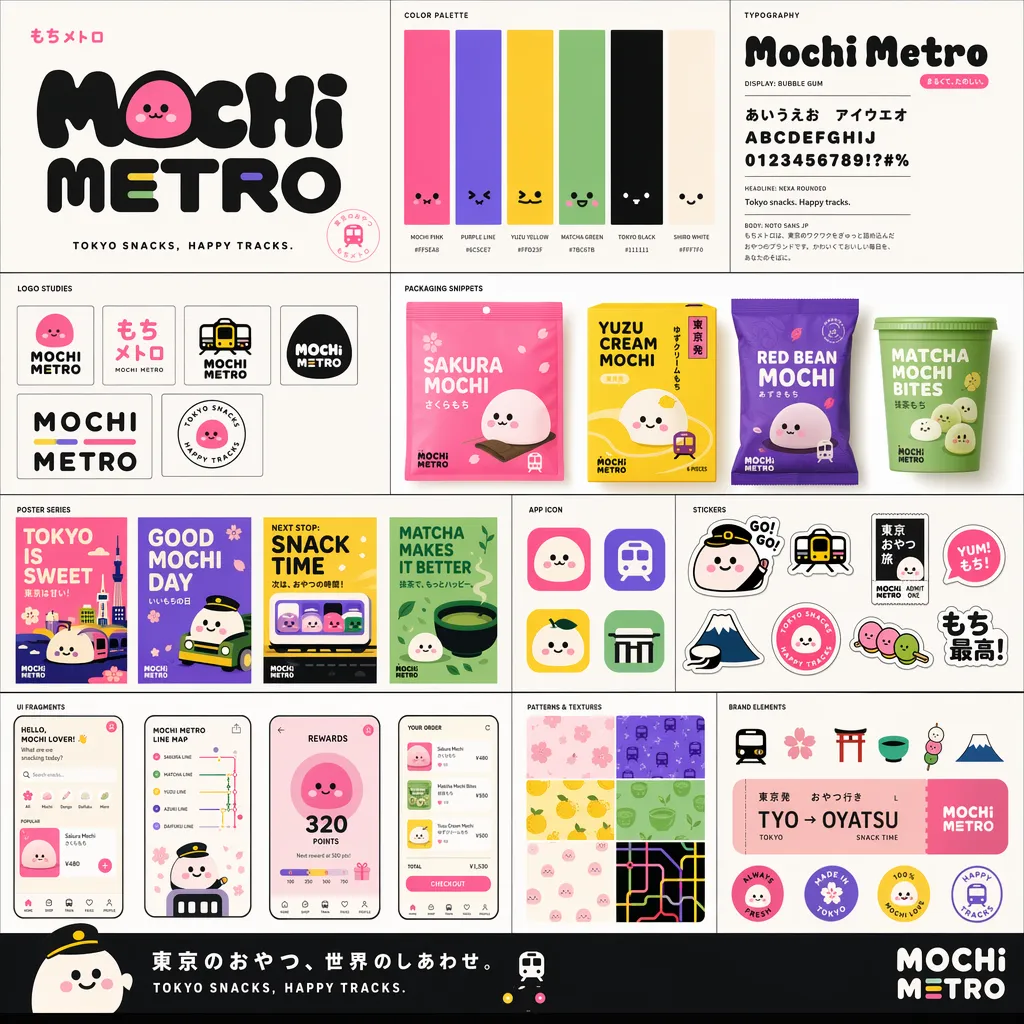 Lekfullt varumärkeskit: Mochi Metro