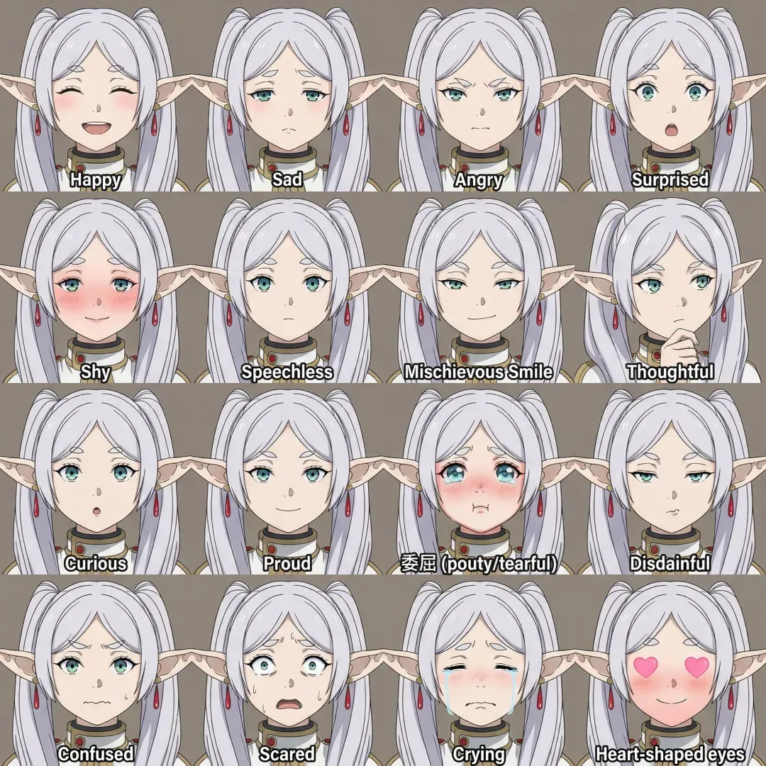 Anime-uttrycksrutnät